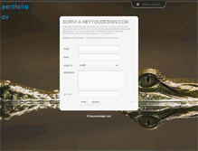 Tablet Screenshot of heyyoudesign.it